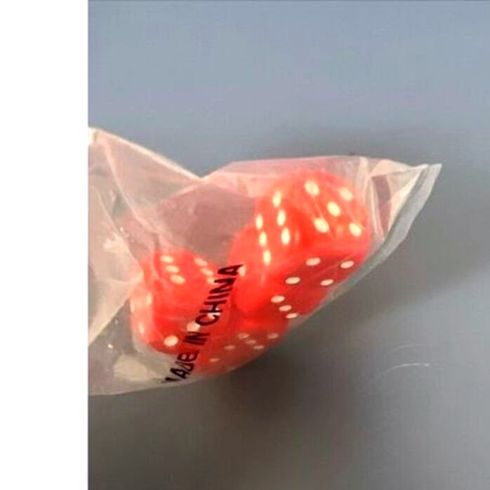 20 Sets Of 5 Dice Rounded Red New Math Manipulatives Homeschool Operations - Picture 3 of 8
